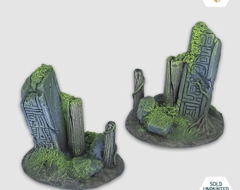Dschungel - Kleine Säule - Hochwertiges Harzmodell