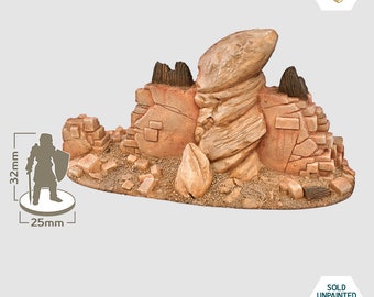 Desierto - Gran Muralla - Modelo de Resina de Alta Calidad