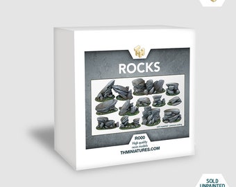 Rocas - 12 paisajes de resina de alta calidad