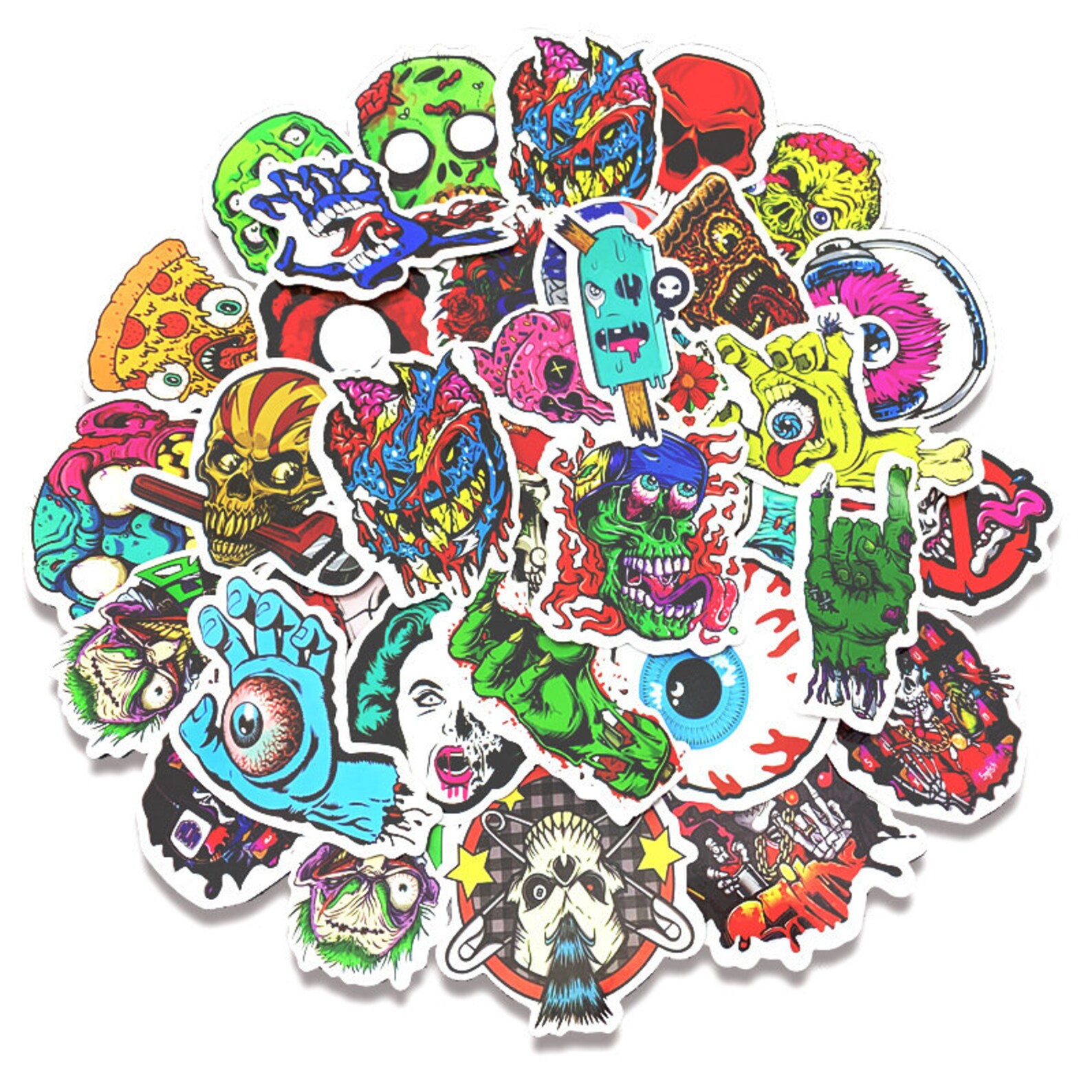 50 PCS Spitfire Stickers Skate Logo Stickers Pack Waterproof Etsy