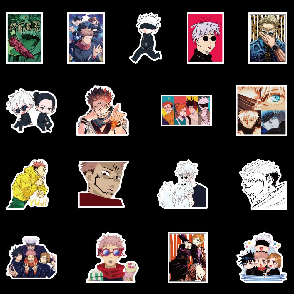 100 PCS Jujutsu Kaisen Stickers Etsy