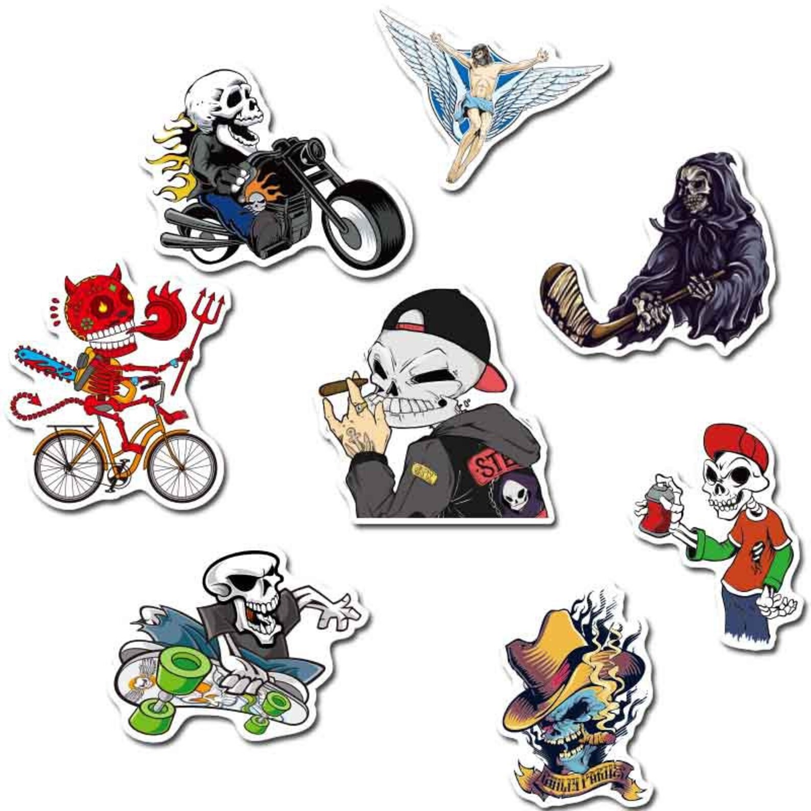 50 Horror Stickers Horror Stickers Scary Stickers Laptop | Etsy