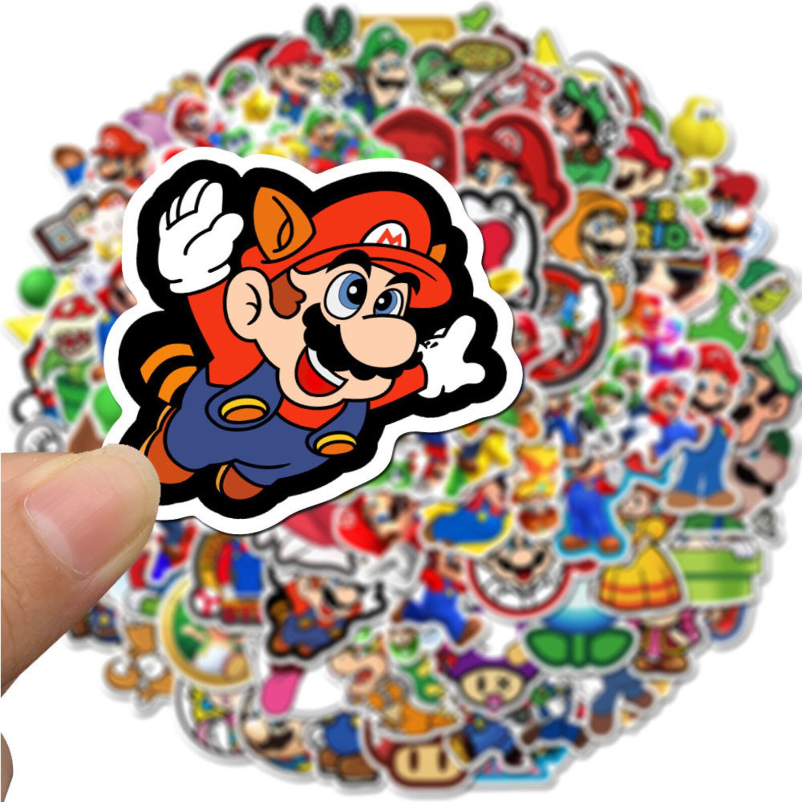 48 PCS super mario Stickers Etsy