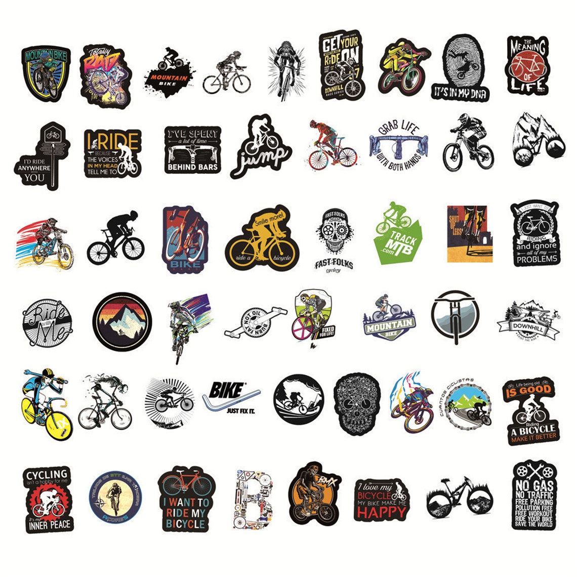 50 random Sticker Pack Pegatinas Vinilos para Etsy