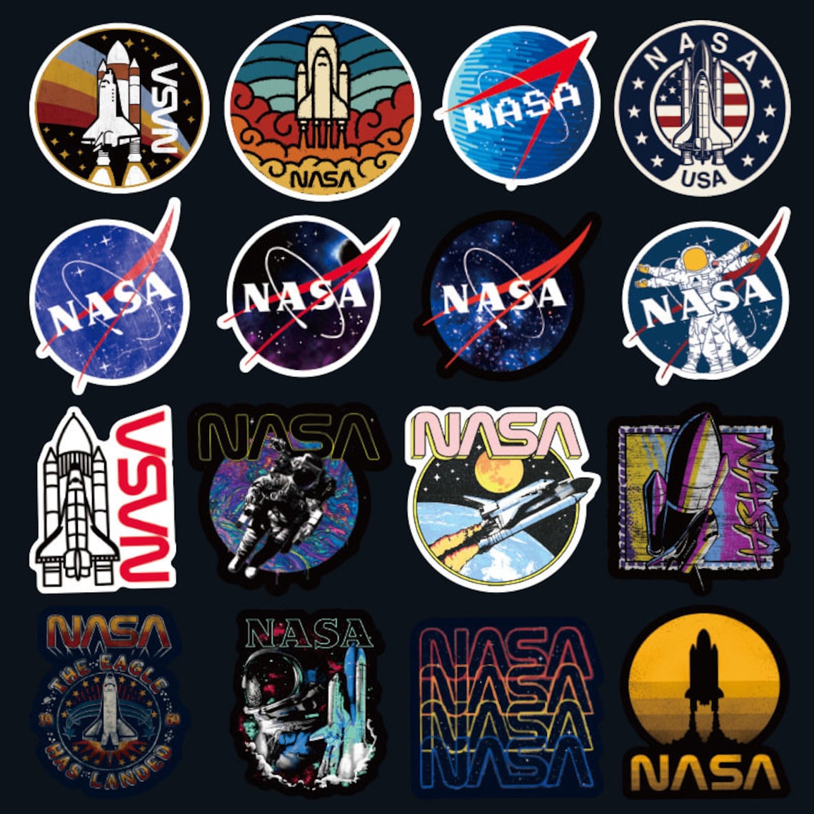 Spaceman Astronaut Stickers Pack Decal For Etsy - Bank2home.com