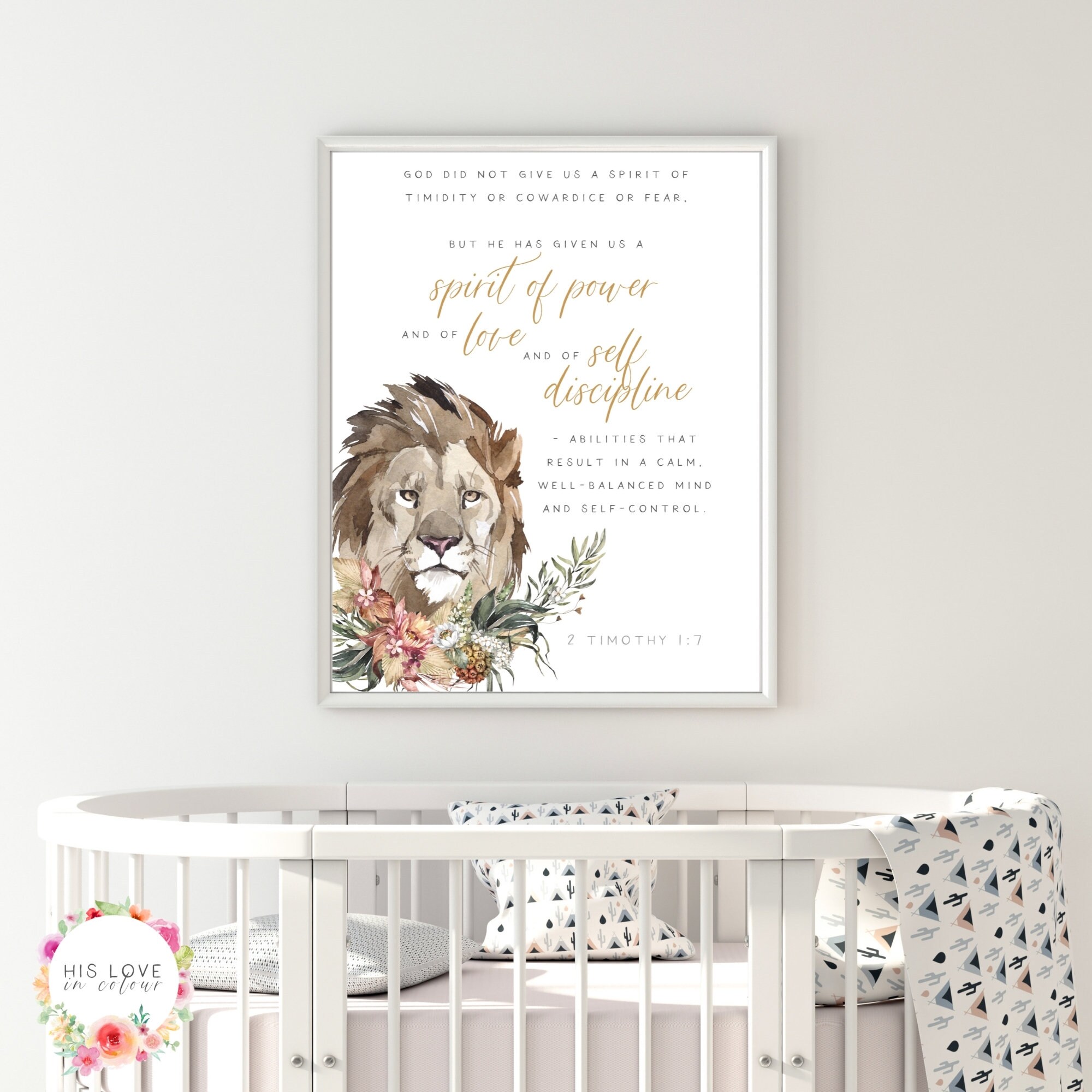 2 Timothy 1:7 | Christian Printable Quotes Wall Decor | Spirit of Power ...
