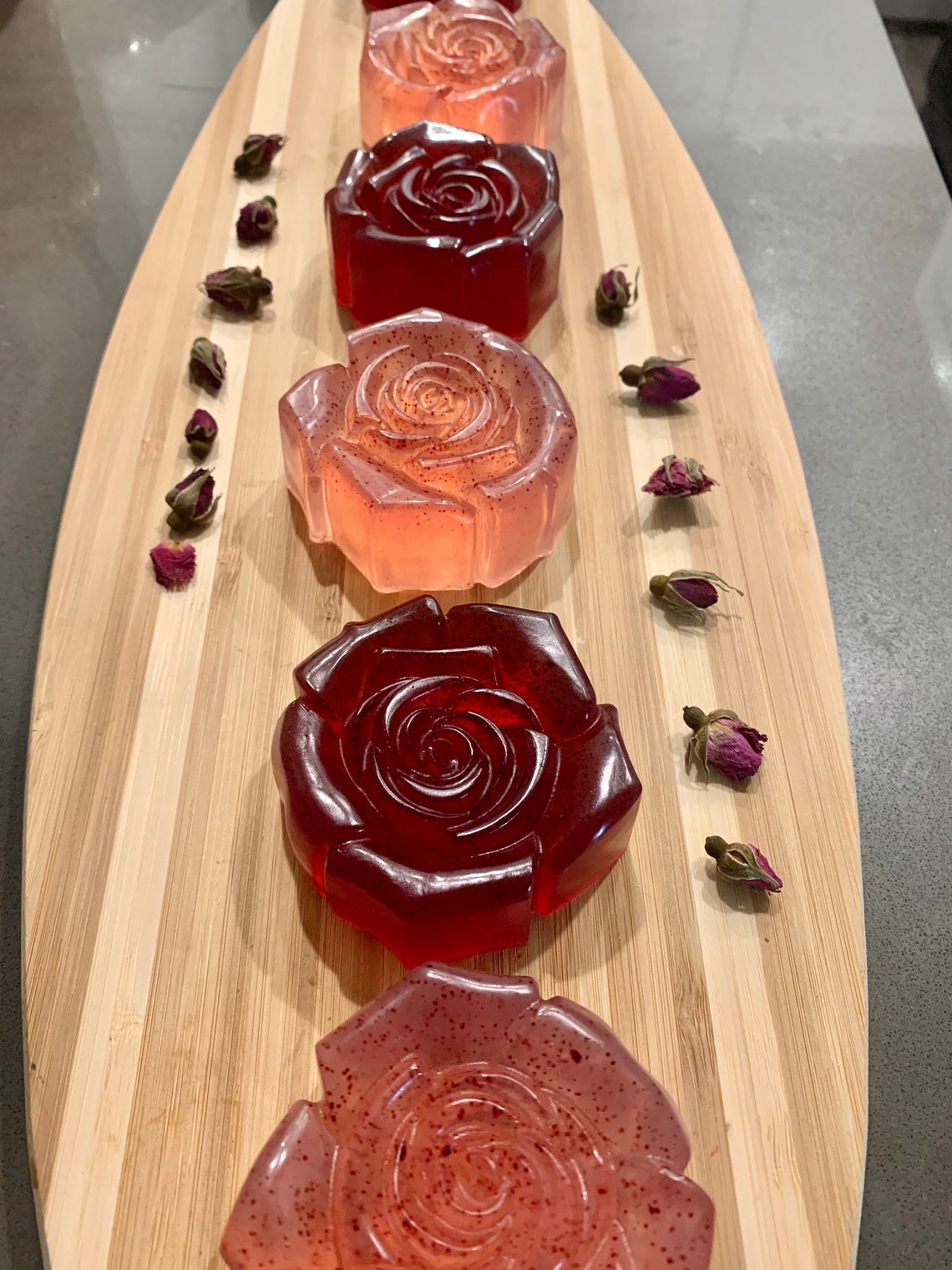 2 Pack Rose Essential Oil Handmade Soap Etsy