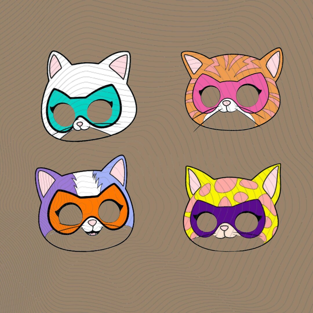 Super Kitties Mask Png,png, Superkitty Character, Super Kitties Png