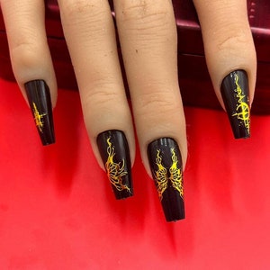 Gold Butterfly Nail Sticker, Butterfly Nail Sticker, Butterfly Sticker, Nail Art