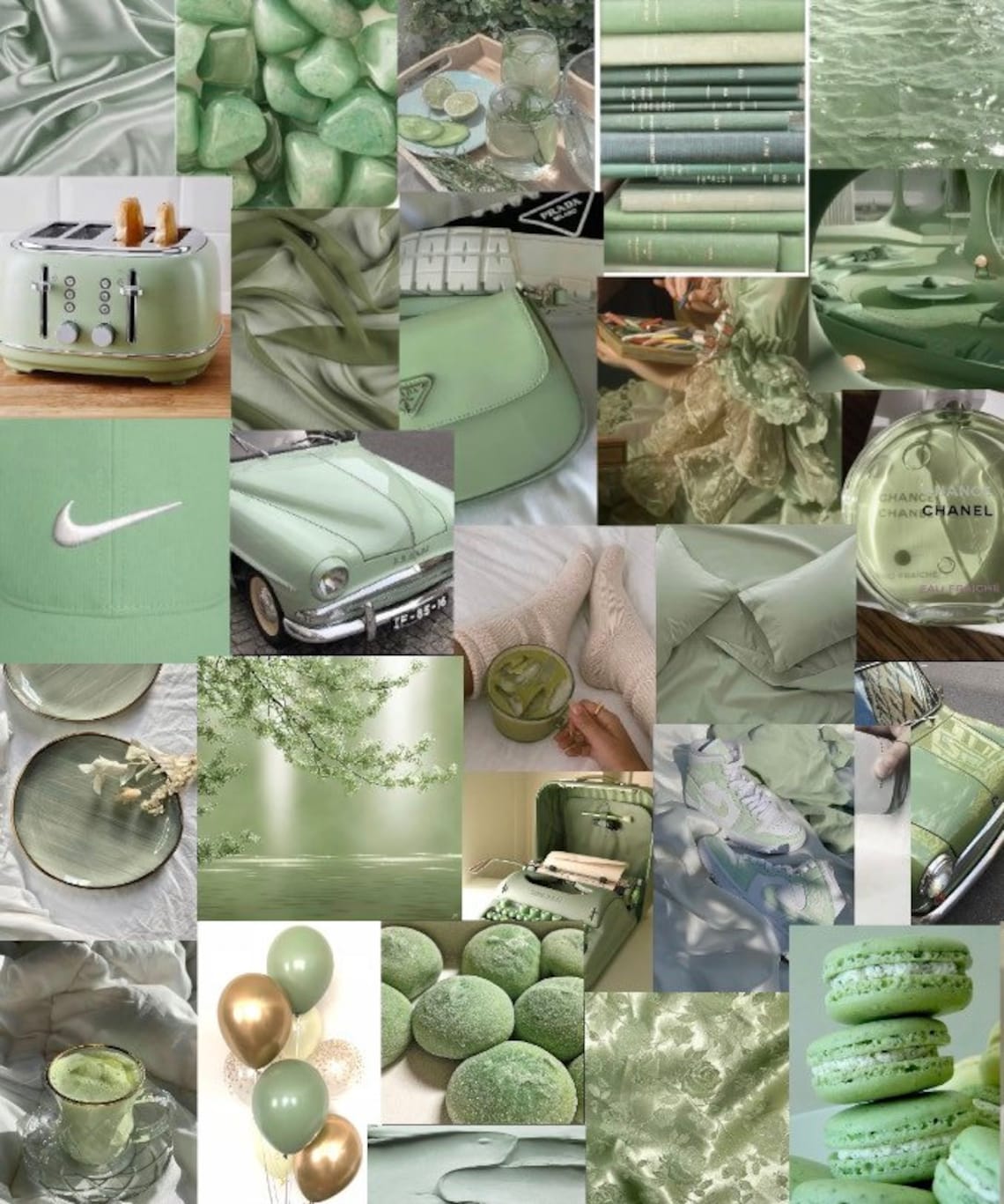 Sage Green Wall Collage | Etsy