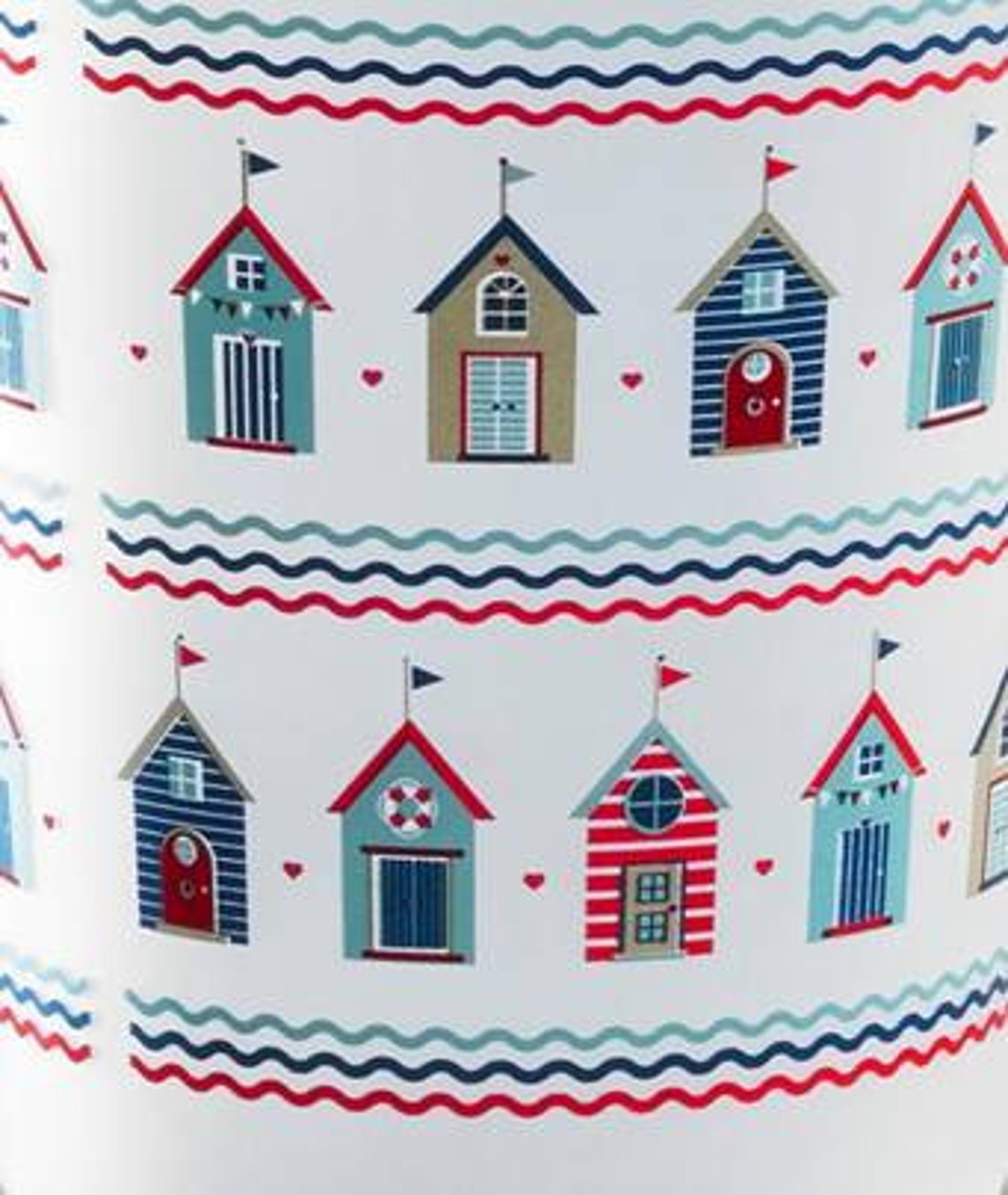 Beach Hut Shower Curtain Etsy