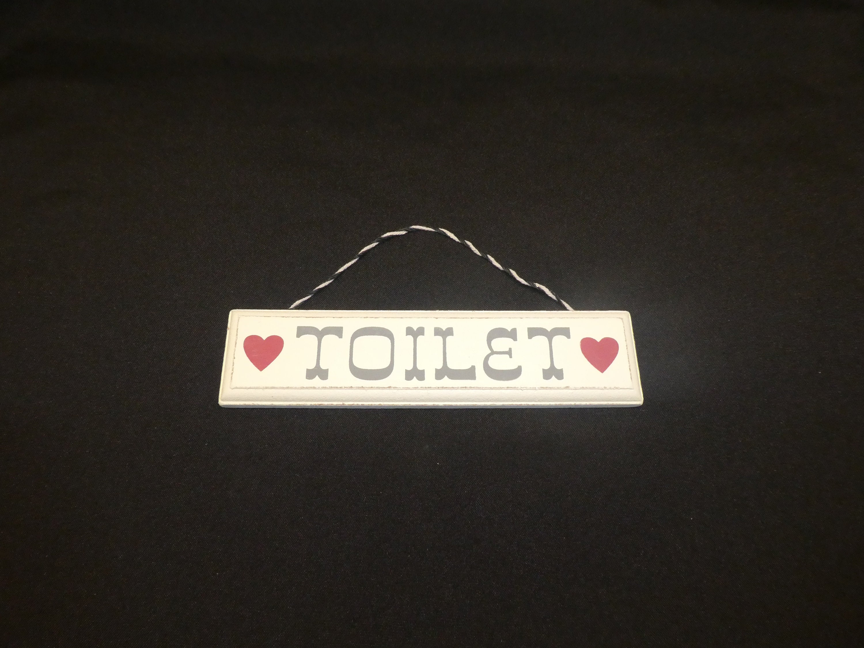 Vintage Rustic Toilet Plaque Etsy
