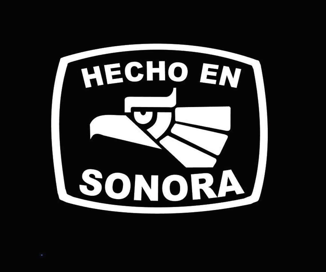 Hecho en Sonora letters Decal Car Window Laptop Vinyl Sticker | Etsy