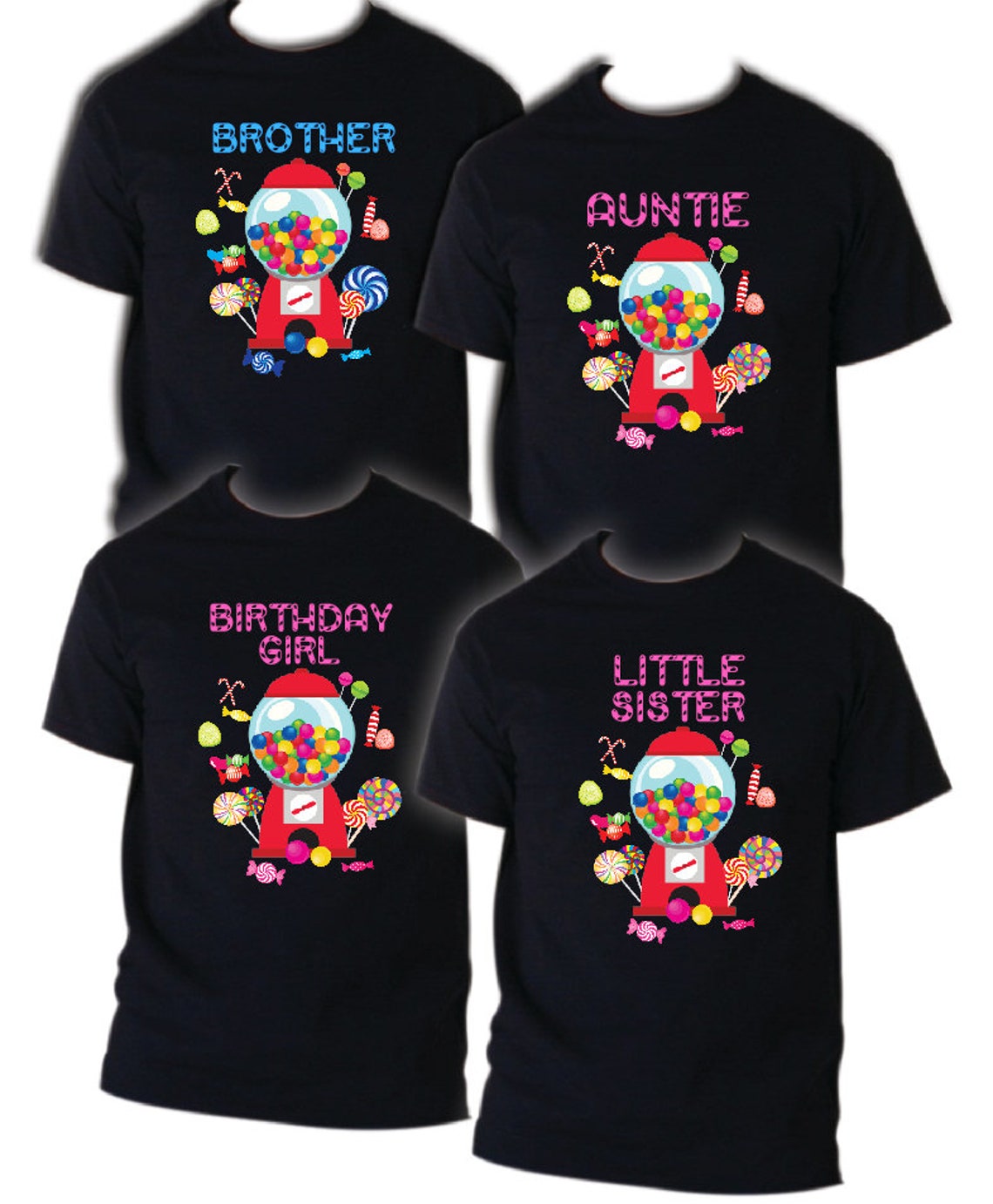 Candyland birthday Tshirts / Matching Family birthday shirts/ Etsy