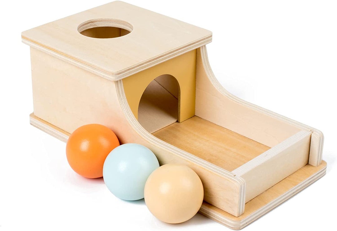 Montessori Object Permanence Box Montessori Toys for 1 Year