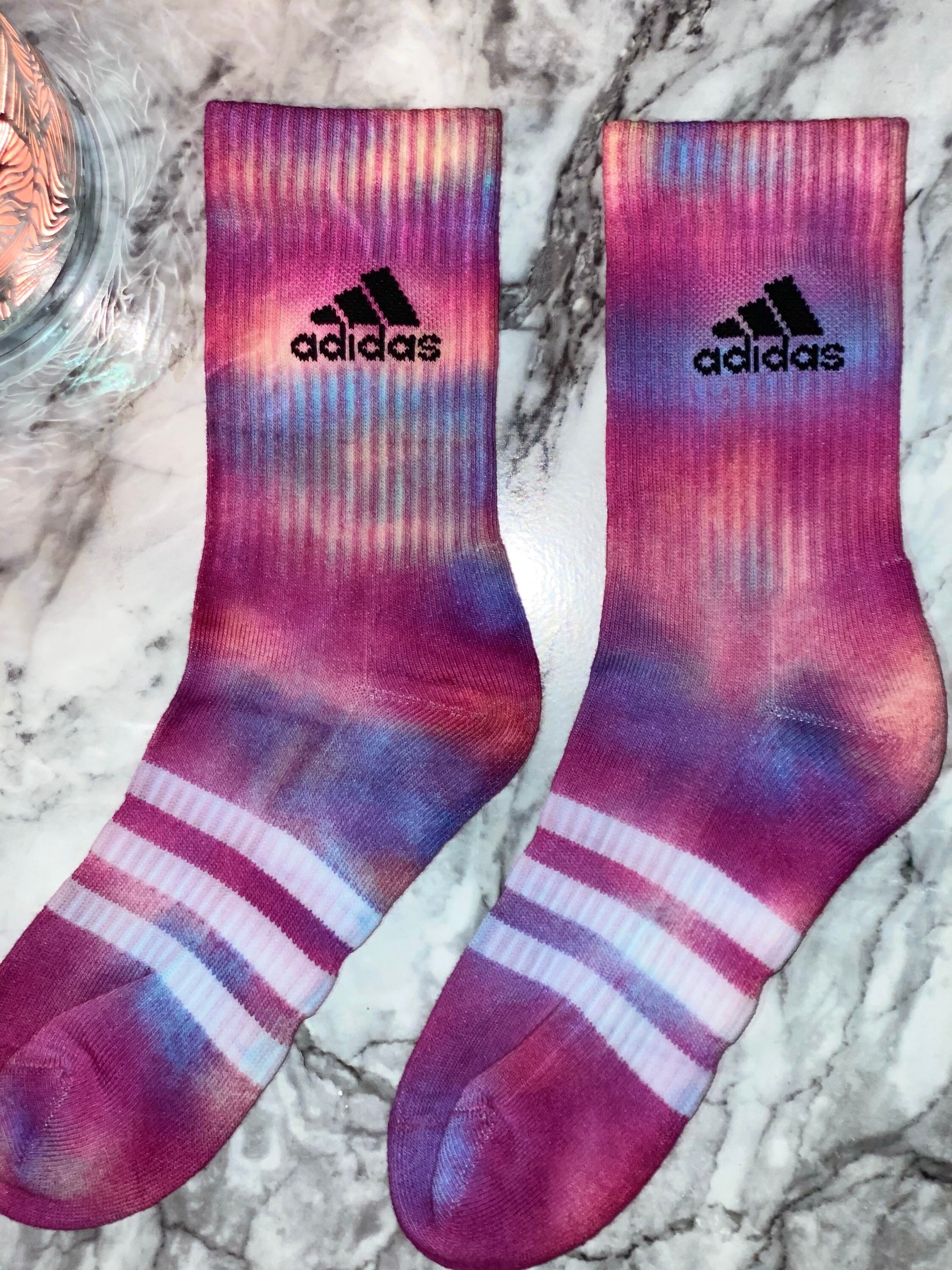 Adidas multicolour tie dye socks Etsy