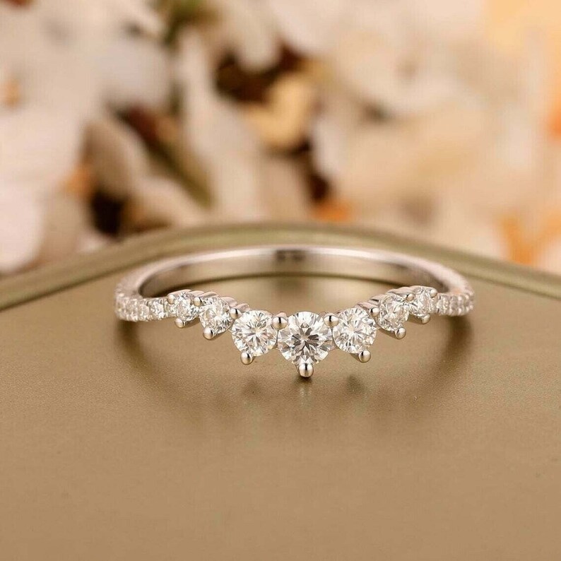 Minimalist Diamond Ring, 14K White Gold, shops 2.10 Ct Diamond, Stacking Ring, Party Wear Ring For Girls, Best Friend Gifts, Personalized Gifts