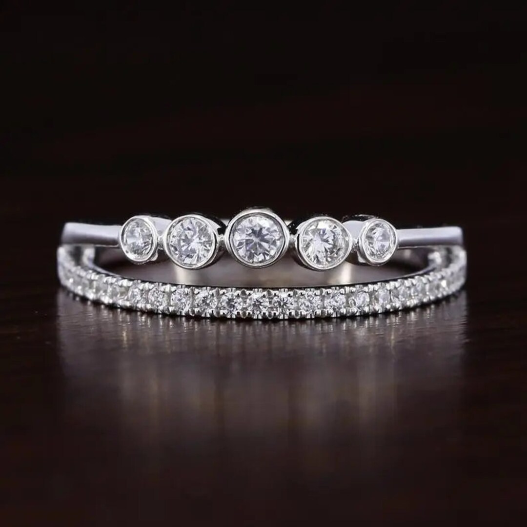 14Kt White Gold Three-Stone Engagement Ring With 1.63ct Lab-Grown