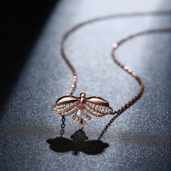 Butterfly Necklace Firefly Pendant 1ct 