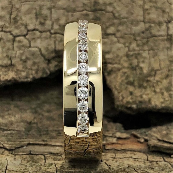 Half Eternity Band Etsy