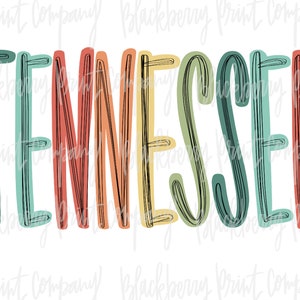 Tennessee PNG Sublimatie Afdrukbaar