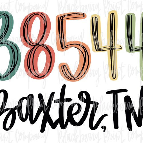 Eufaula AL Zip Code PNG Sublimation Digital Download Etsy