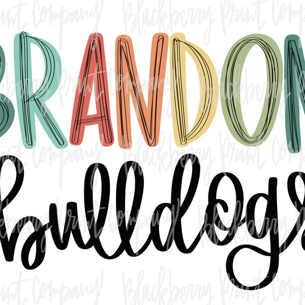 Brandon Bulldogs Svg Etsy