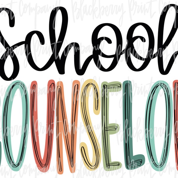School Counselor PNG Sublimation Printable
