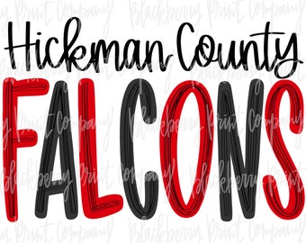 Hickman County Mustangs PNG Sublimation Printable Digital Download