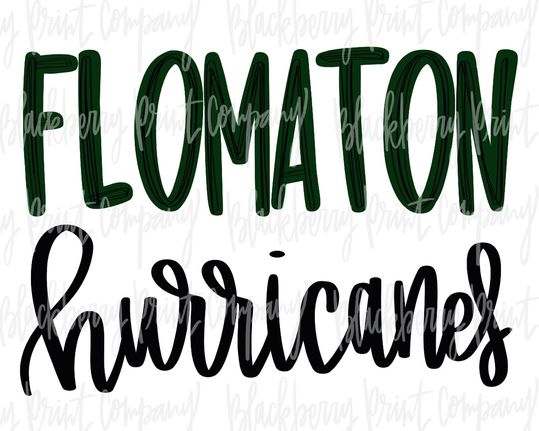 Flomaton Hurricanes PNG Sublimation Printable Digital Download Etsy