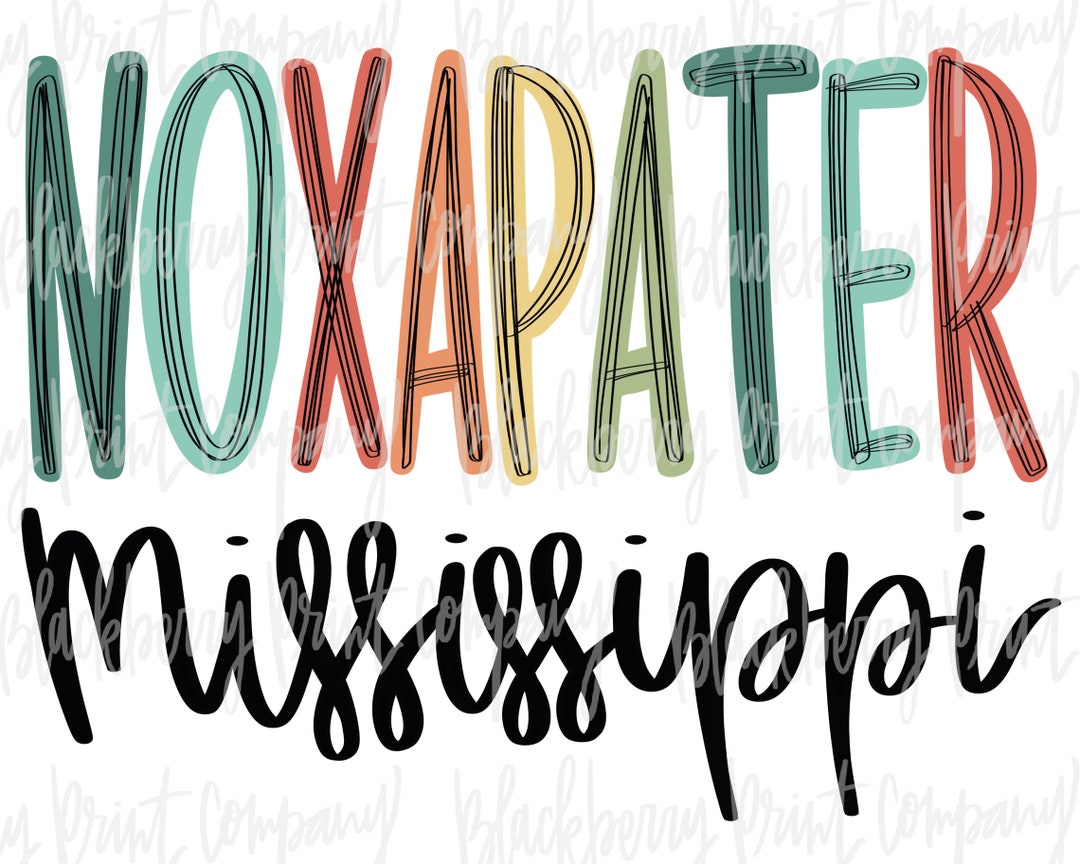 Noxapater MS City State PNG Sublimation Printable Etsy