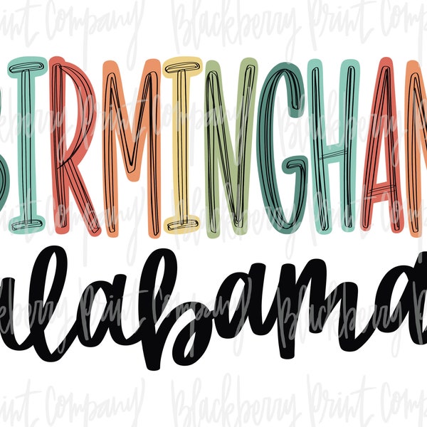 Birmingham Alabama PNG Sublimation Printable