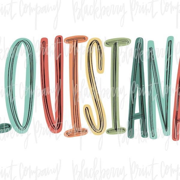 Louisiana PNG Sublimation Printable