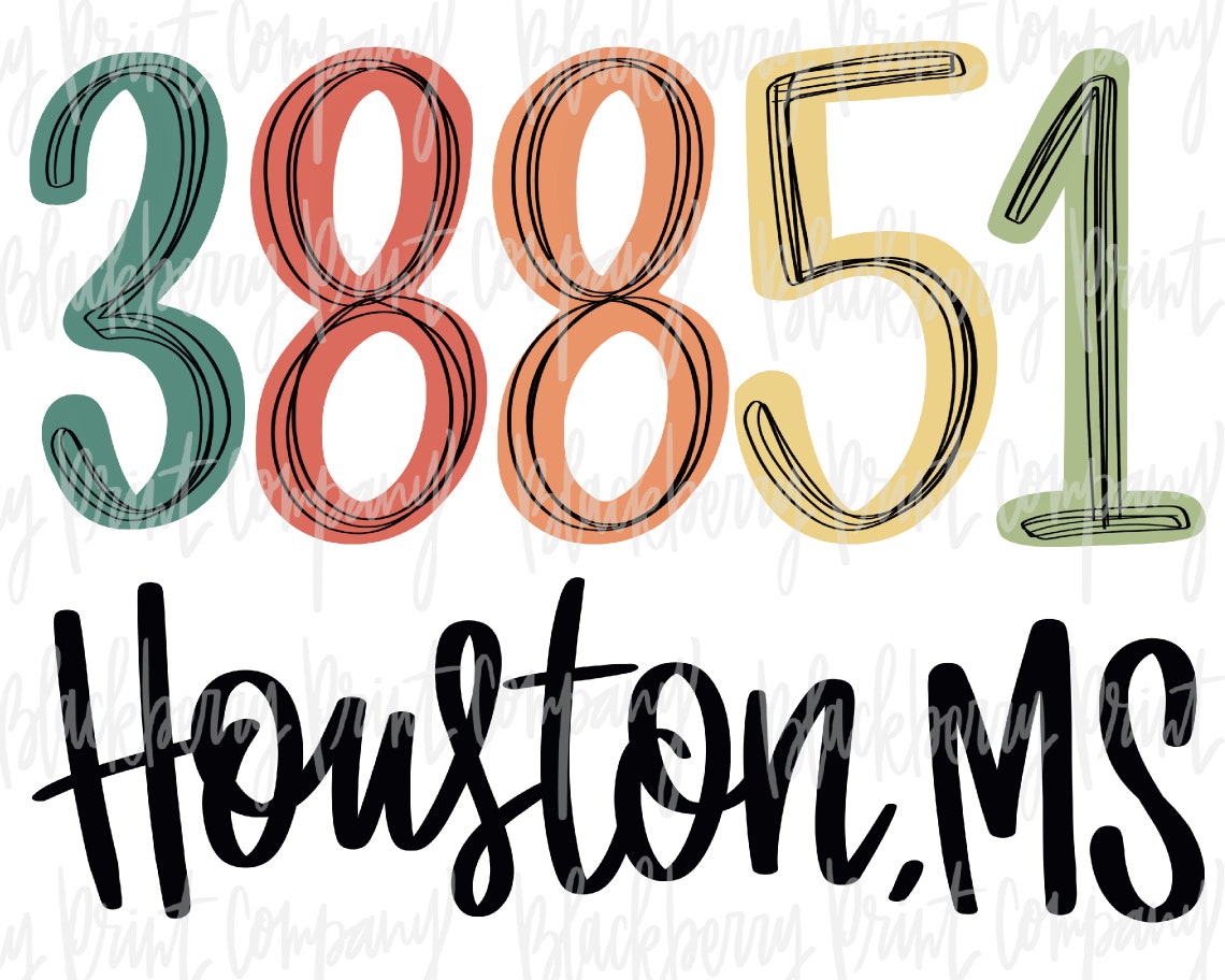 38851 Houston MS PNG Sublimation Digital Download - Etsy