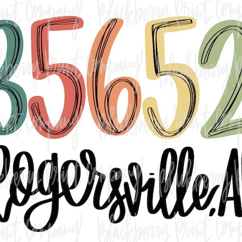 Eufaula AL Zip Code PNG Sublimation Digital Download Etsy