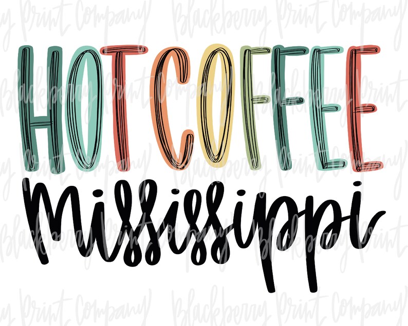 Hot Coffee MS PNG Sublimation Printable Etsy