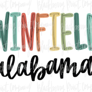 Winfield Alabama PNG Sublimation Imprimable