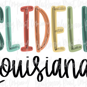 Slidell Louisiana PNG Sublimation Digital Download