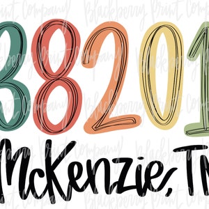 38201 McKenzie TN PNG Sublimatie Afdrukbaar