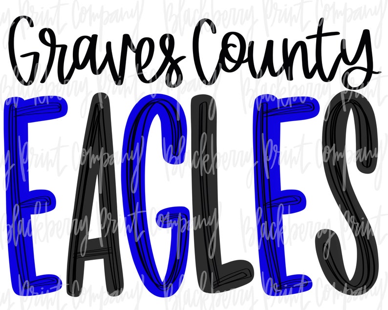 Graves County Eagles PNG Sublimation Printable Digital Etsy
