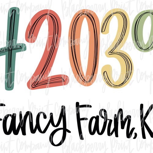 42039 Fancy Farm KY Zip Code PNG Etsy