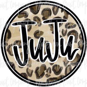 Leopard Circle JuJu PNG Sublimation Design Download
