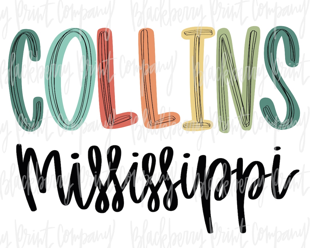 Collins MS PNG Sublimation Digital Download Etsy