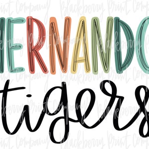 Hernando Tigers PNG Sublimation Printable