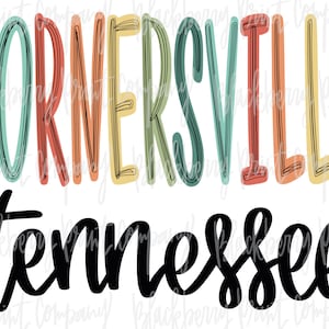 Cornersville TN PNG Sublimatie Digitale Download