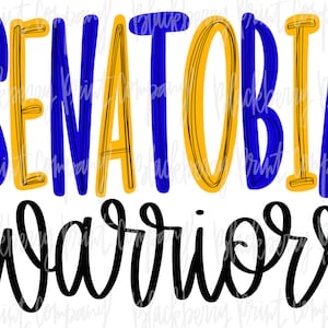Senatobia Warriors PNG Sublimation Printable