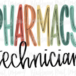 Pharmacy Technician PNG Sublimation Printable