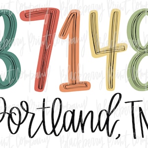 37148 Portland TN PNG Sublimation Printable