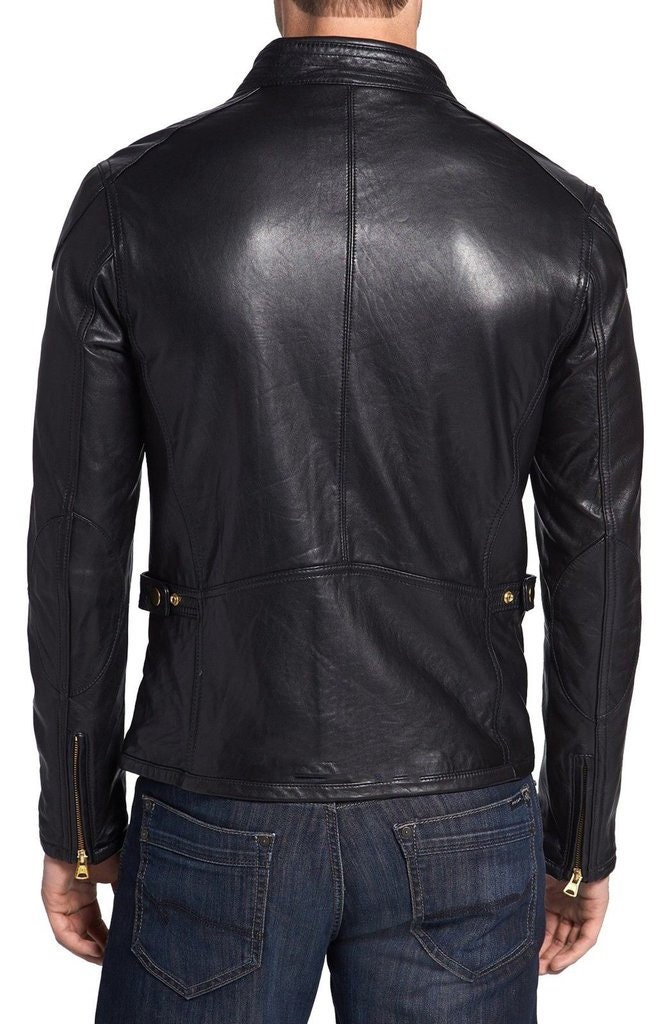 Leather Jacket for Men's Biker Jacket for Men's - Etsy UK