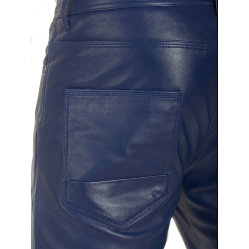 Leather Pants for Men's Vegan Leather Jeans Pants - Etsy